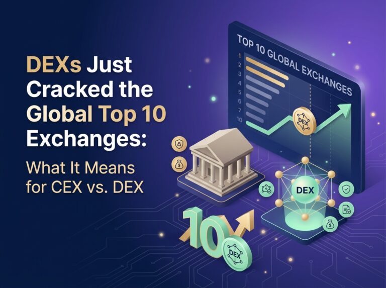Top 10 Crypto Exchanges: DEXs Just Broke In